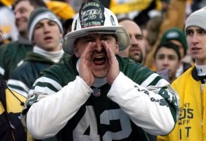 Ed Anzalone, [Fireman Ed], the hardcore hard hat Jets enthusiast